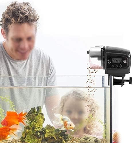 yosoo automatic fish feeder for aquarium, vacation weekend, side view