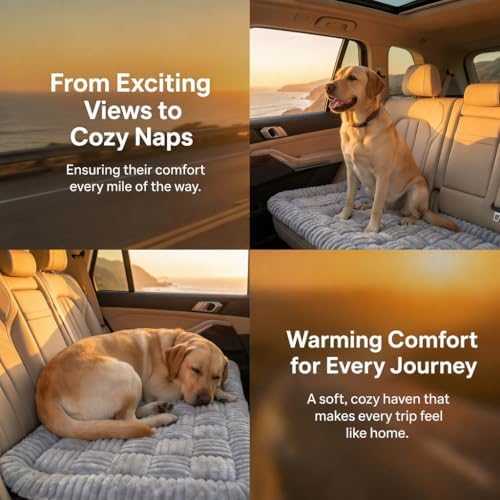 rynvale 51"x 23.6" thickened dog bed mat for, front angle view