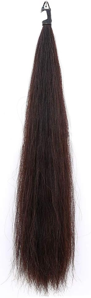 horse tail extensions with braided horsehair loop, blunt, main product view