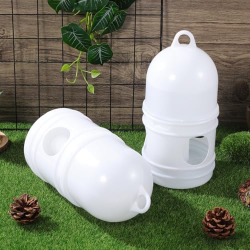 balacoo bird water dispenser 2-pack plastic bird cage shown in use