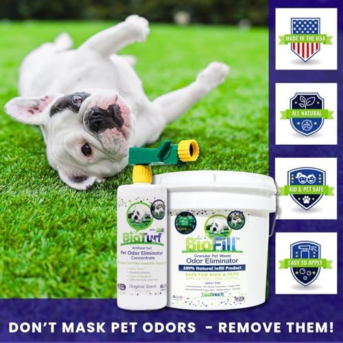 bioturf mini power pack artificial turf cleaner 32oz, side view