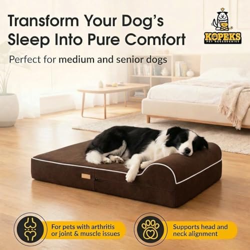 5.5 inch thick high grade orthopedic memory foam, side view