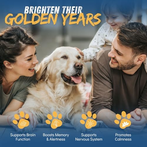 cognicaps dog dementia calming cognitive supplement - clinically shown in use