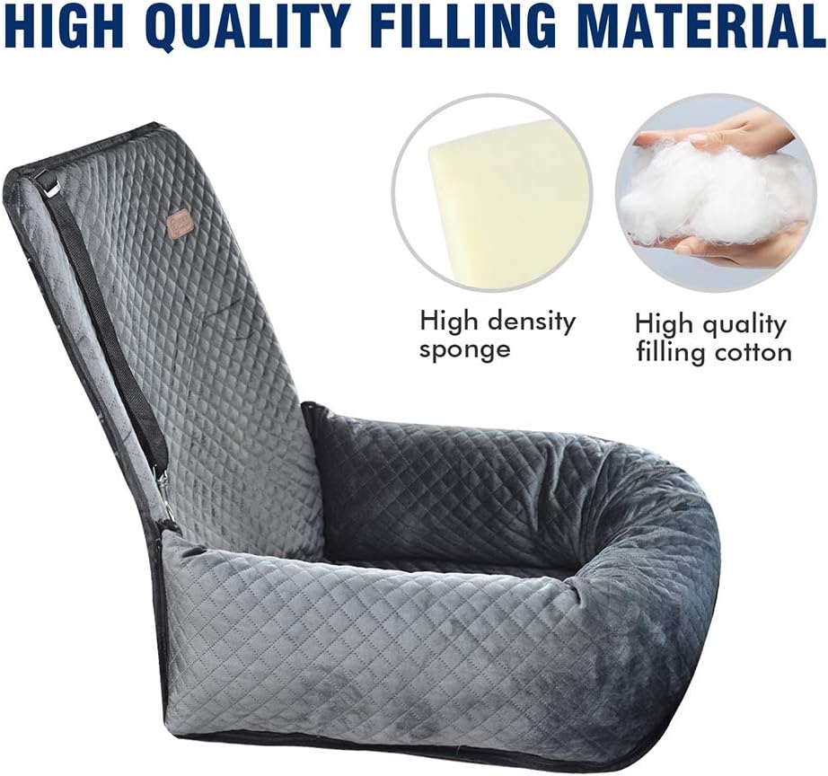 dog car seat pet booster seat pet travel, close-up detail