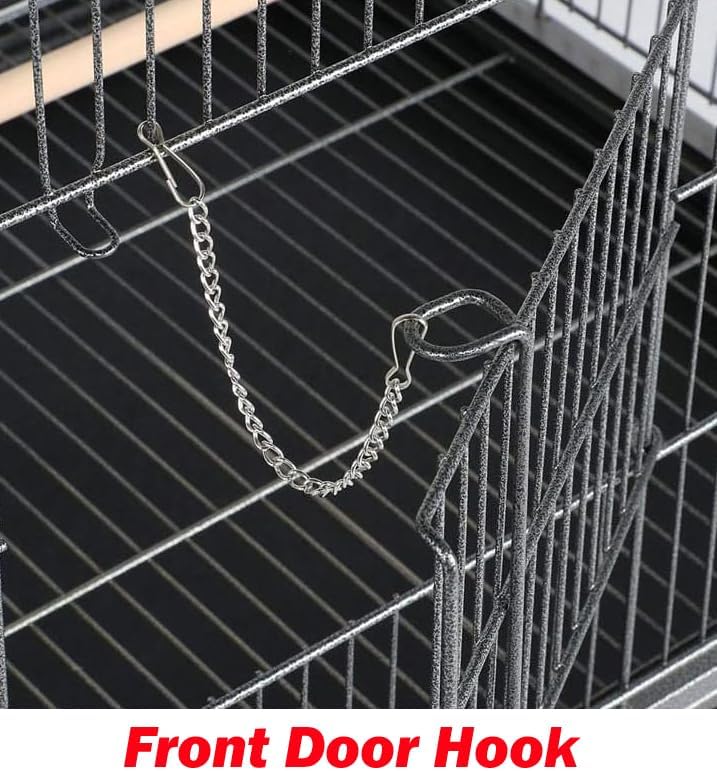 extra large durable wrought iron metal bird flight, close-up detail