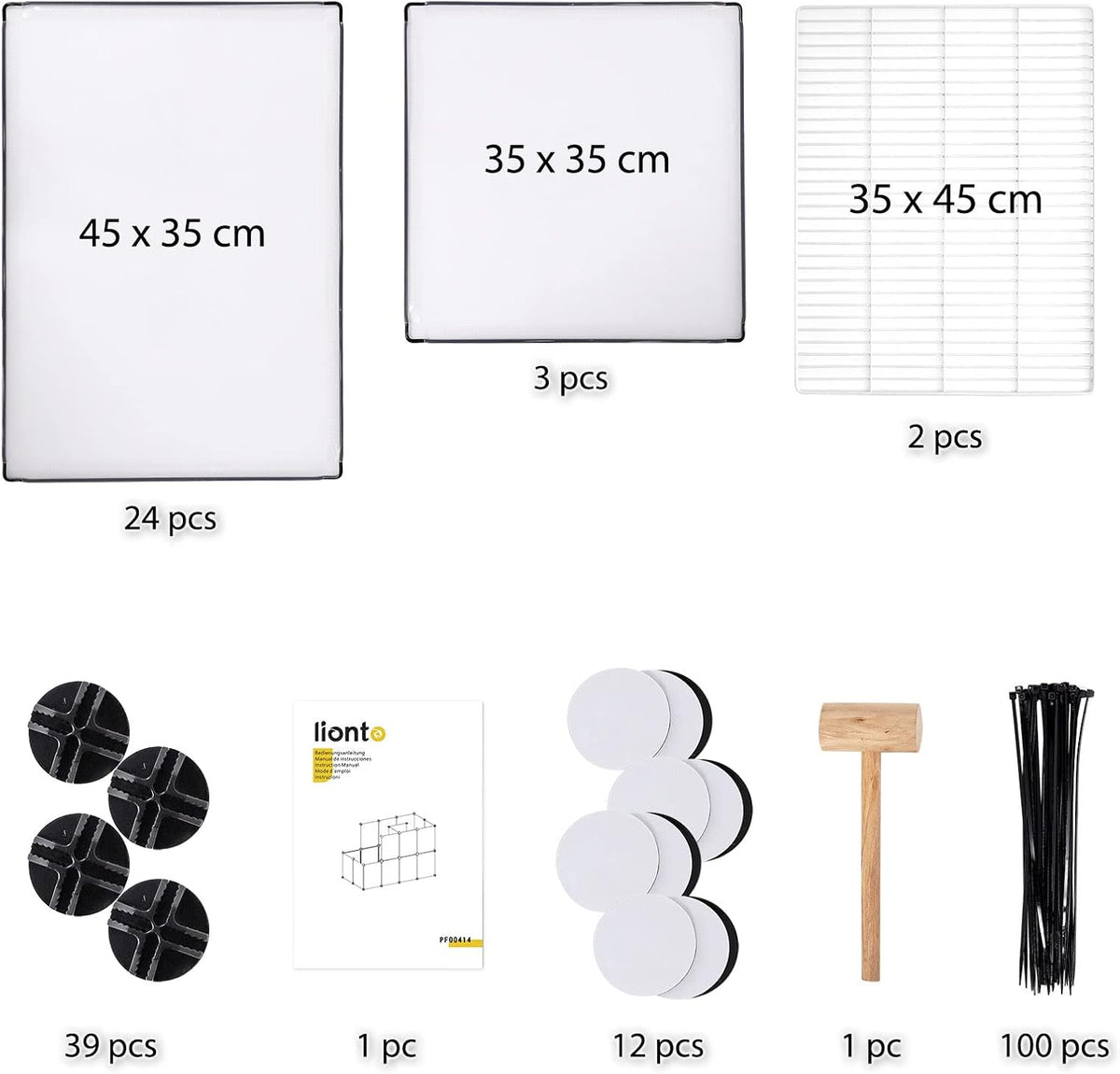 lionto outdoor enclosure for rabbits made of easy-care, close-up detail