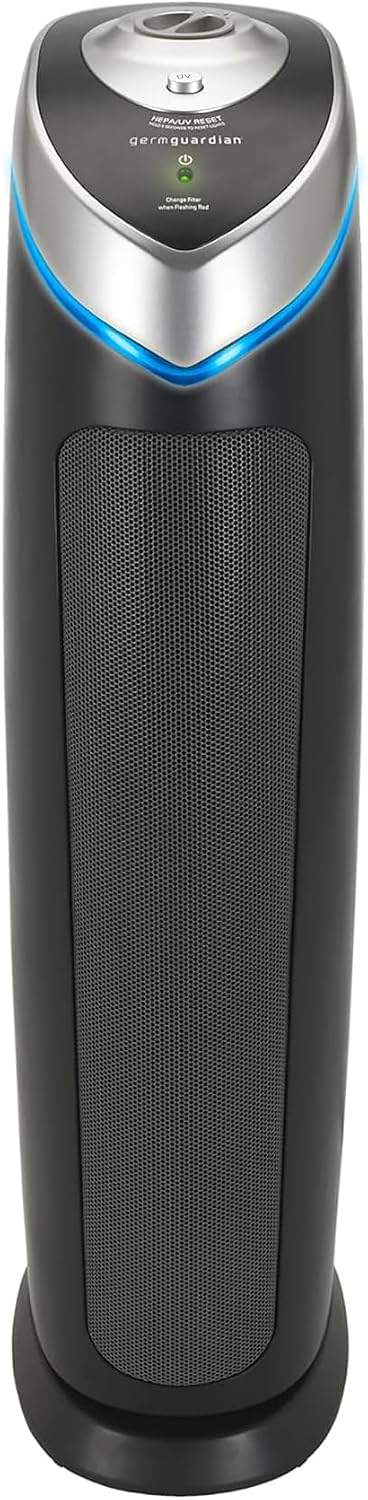 germguardian 3-in-1 hepa air purifier for home, large, main product view