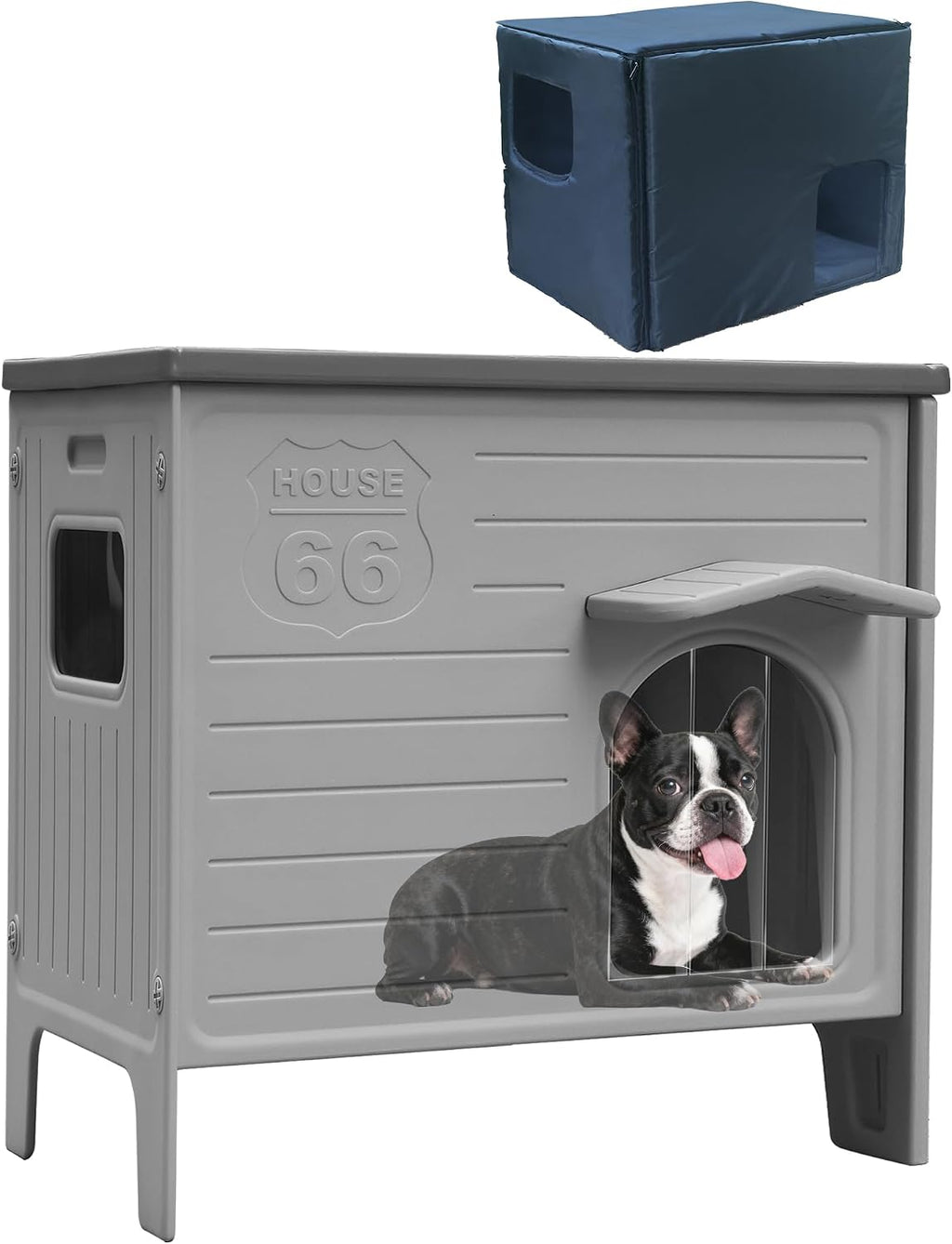 plastic dog house for outdoor indoor with insulated, main product view