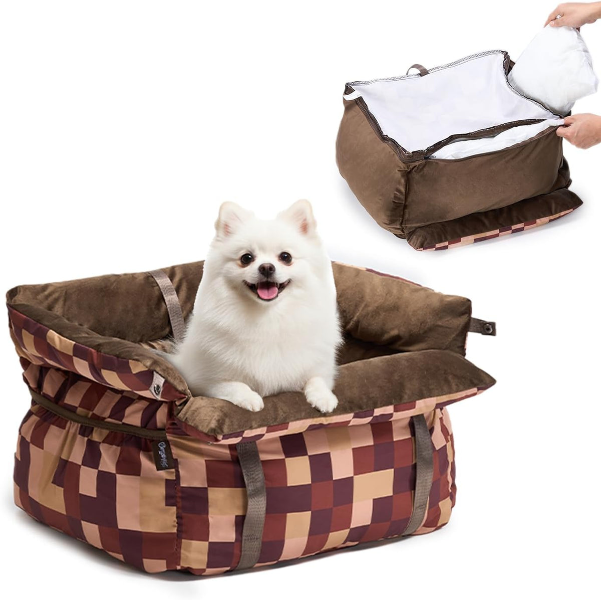 burgeonnest dog car seat for small dogs up, main product view