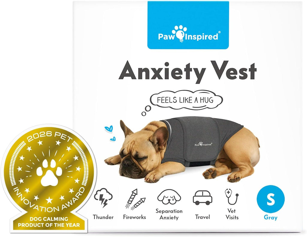 paw inspired dog anxiety vest, small, main product view