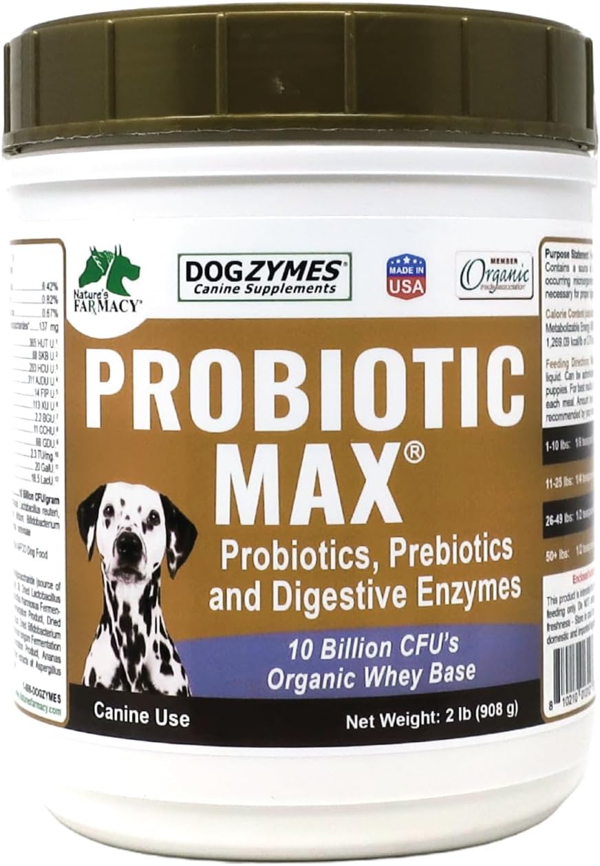 dogzymes probiotic max -10 billion cfu's probiotics, prebiotics, main product view
