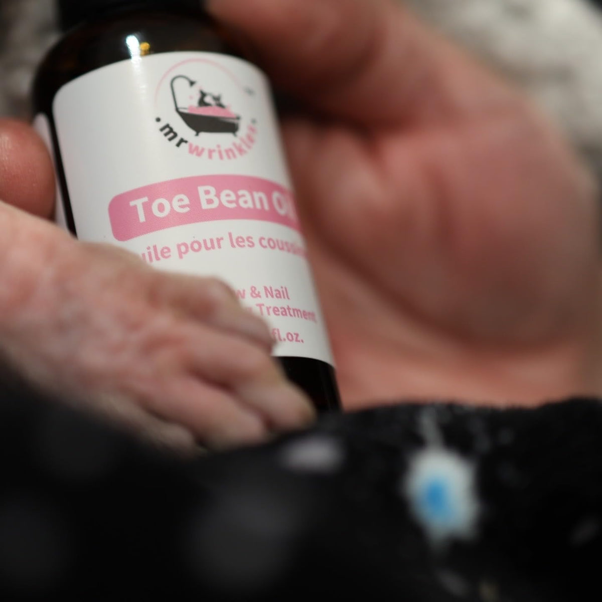 toe bean oil paw & nail care for showing dimensions
