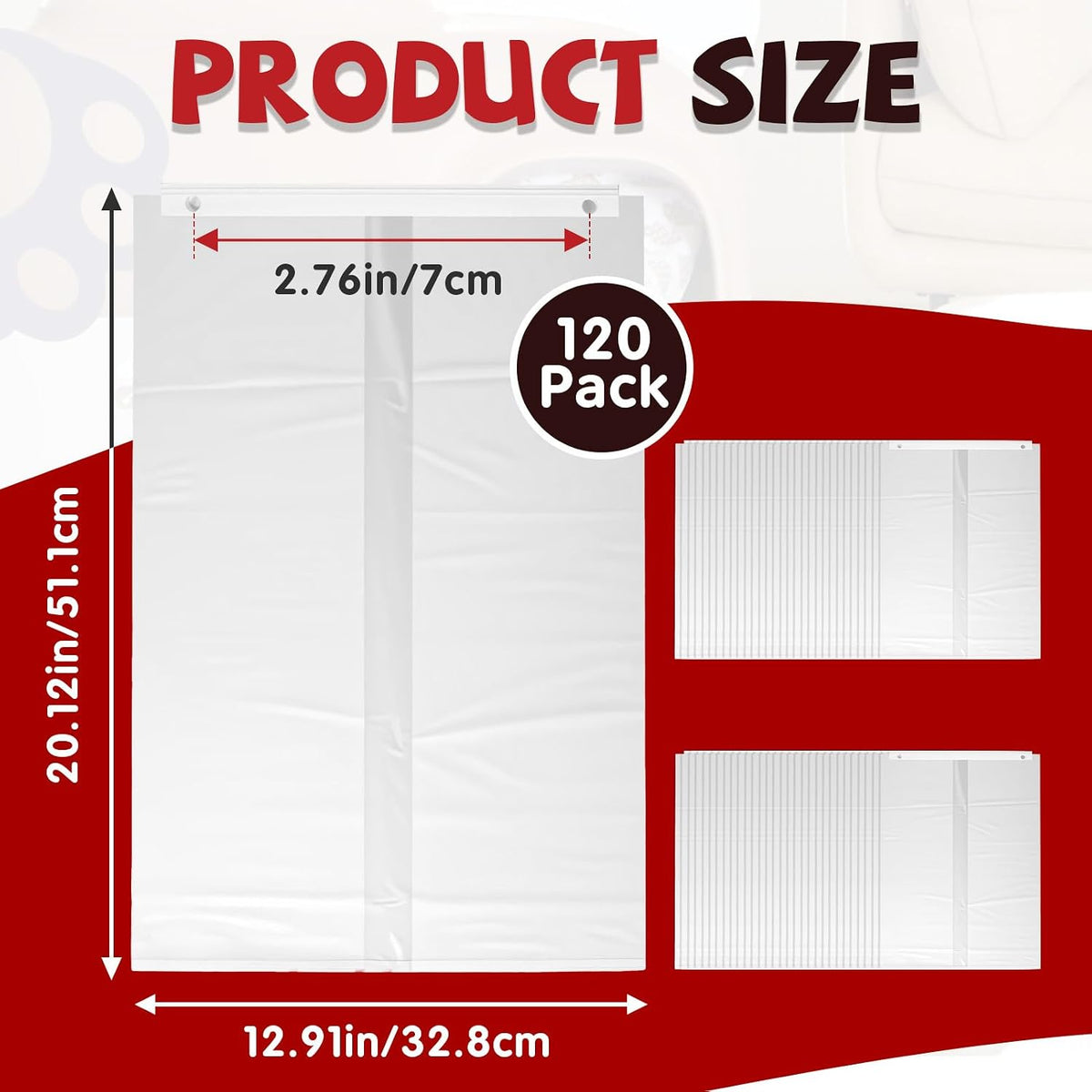 self-sealing drawer cat litter bags for pet snowy, close-up detail