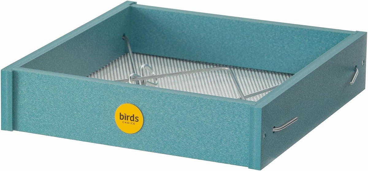 birds choice small hanging platform bird feeder | shown in use