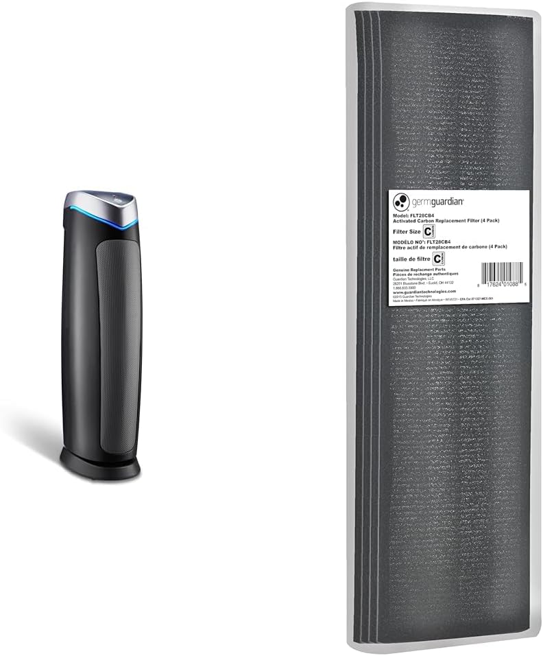 germguardian air purifier with genuine hepa 13 pet, main product view