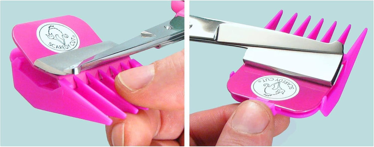 scaredy cut adaptive grooming system, quiet dog grooming showing dimensions