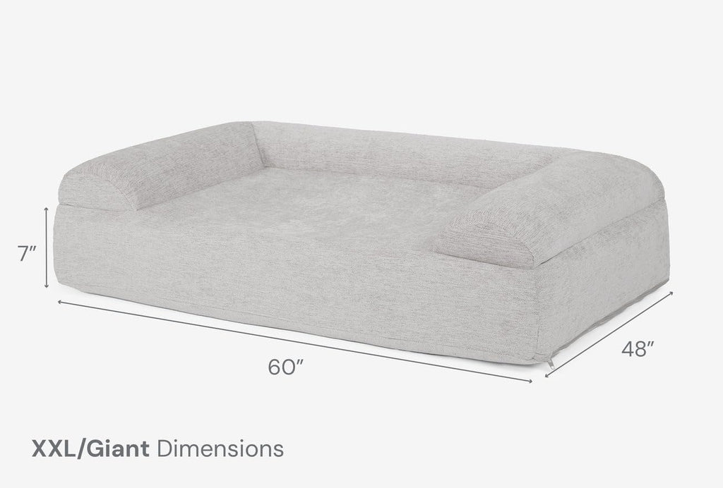 barker beds giant orthopedic dog sofa bed shown in use