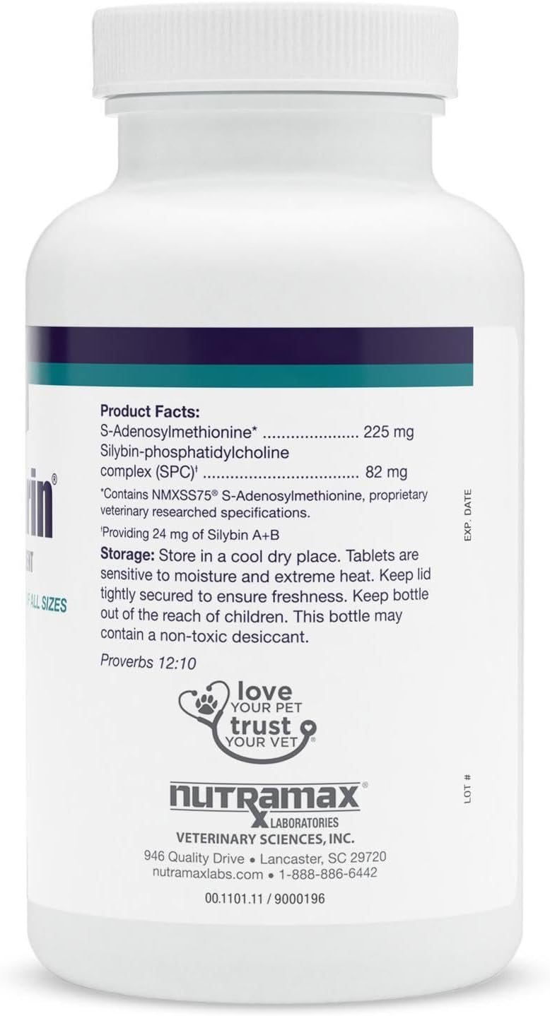 nutramax denamarin for dogs, liver health supplement with shown in use