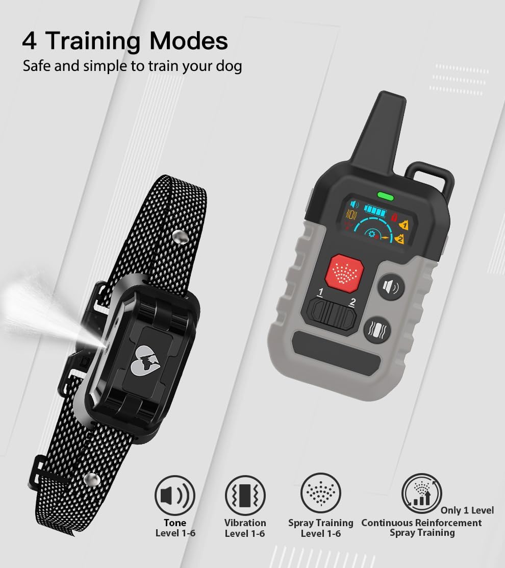 citronella dog training collar with remote【only work with, close-up detail