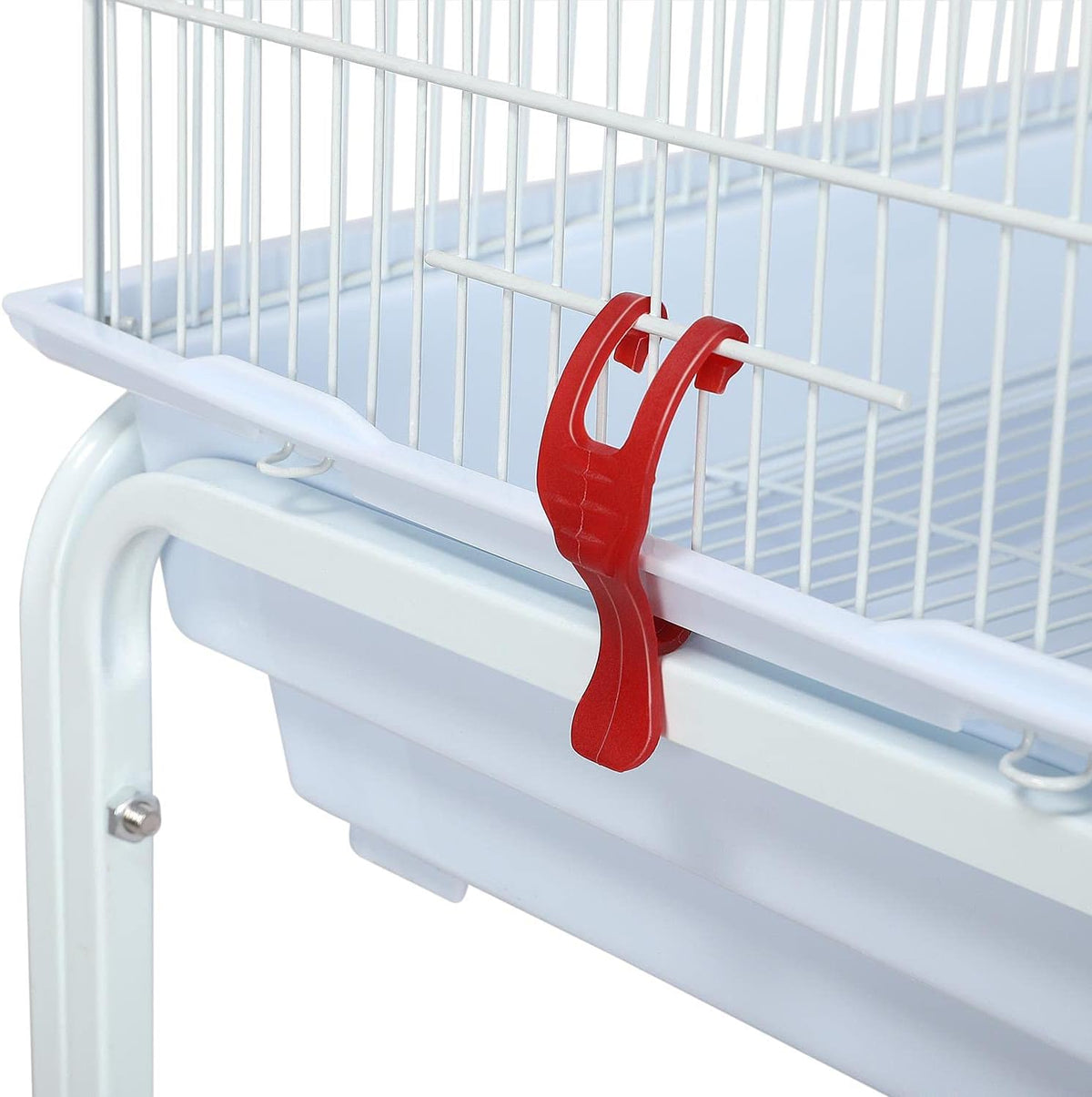 topeakmart open play top large parakeet bird cage, side view