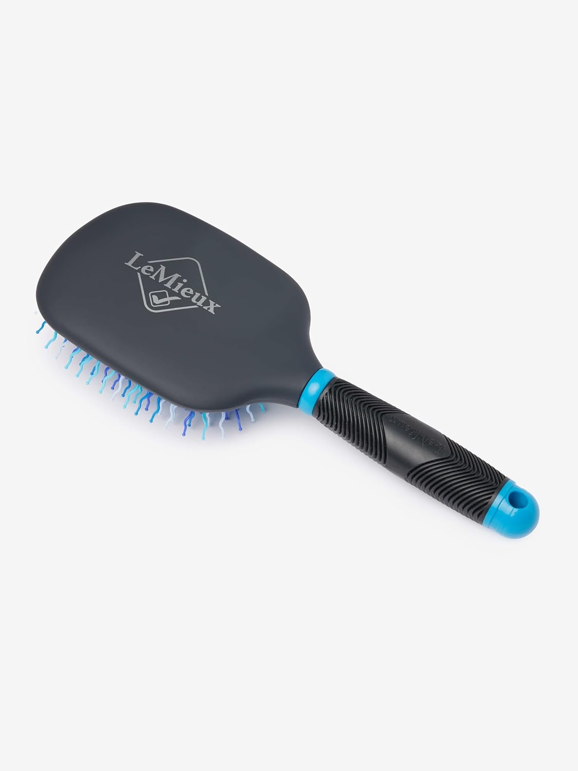 lemieux tangle tidy - blue shown in use