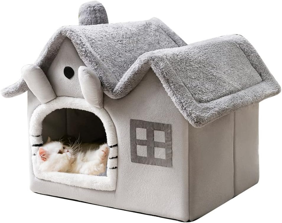 luxury double roof indoor dog house cat nest,foldable, main product view
