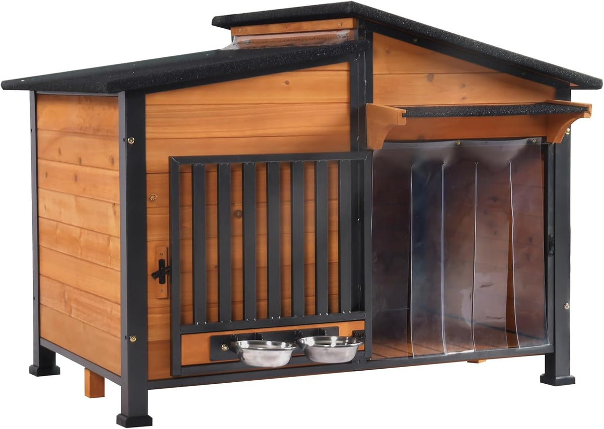 gutinneen dog house outdoor dog kennel with chew-proof, main product view