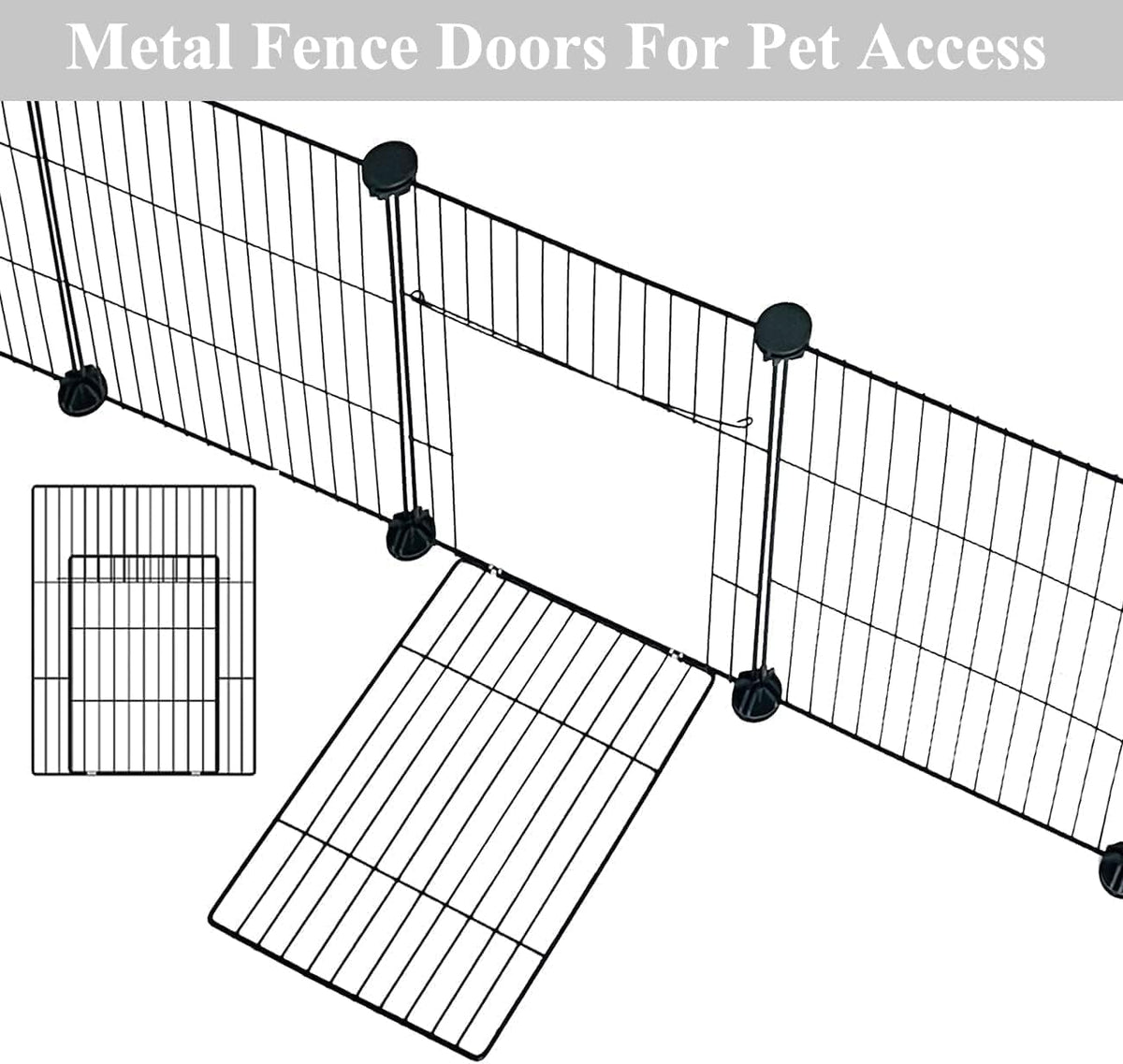 langxun 24pcs diy pet playpen with waterproof mat, close-up detail