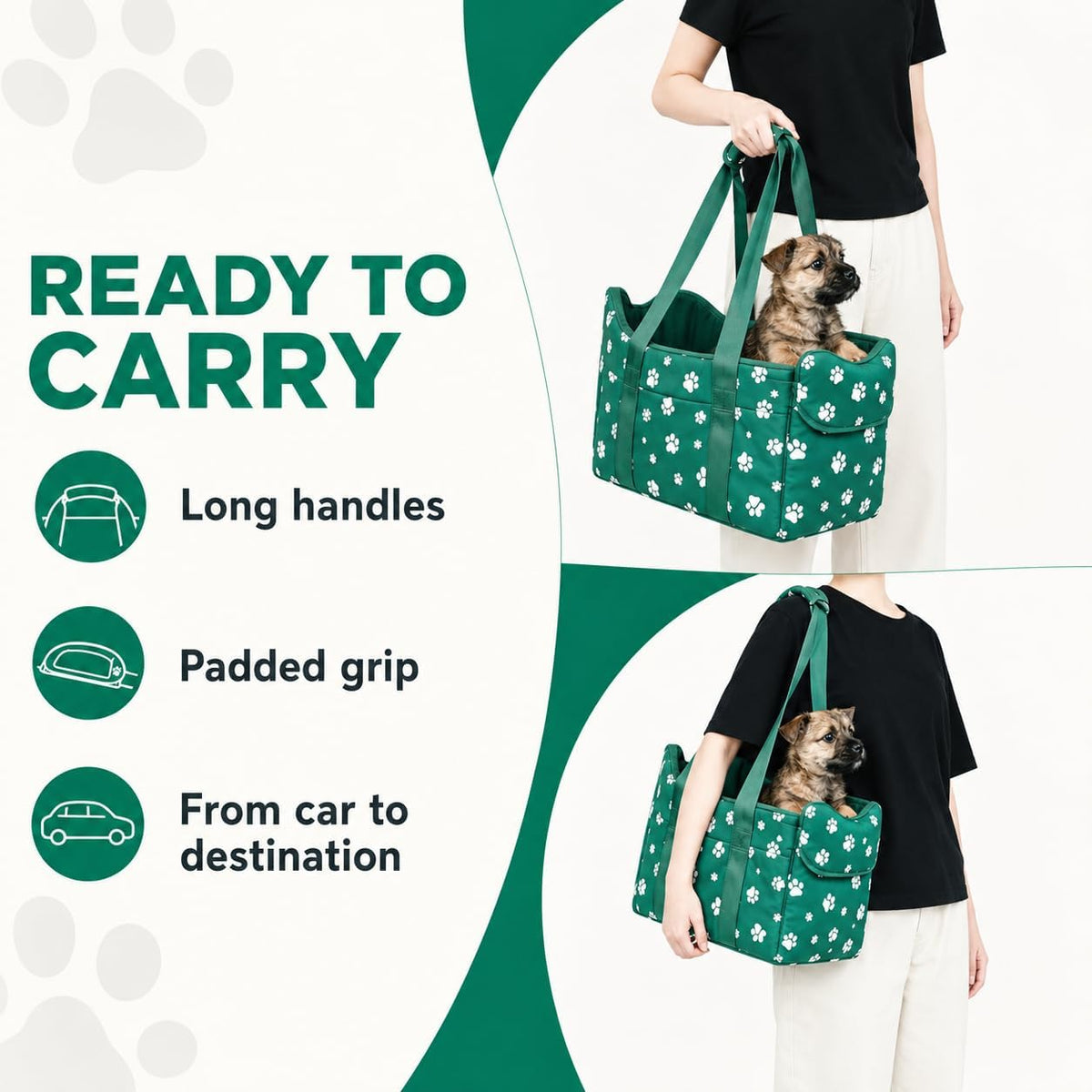 center console dog car seat safe travel for, close-up detail