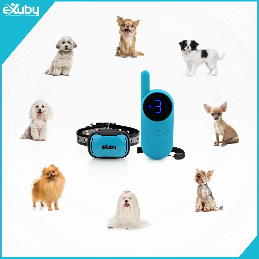 exuby - tiny shock collar for small dogs, side view