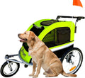 large pet dog stroller and bike bicycle trailer, main product view