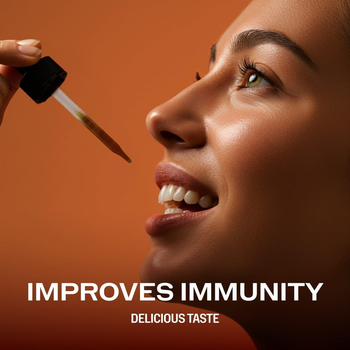 cat's claw 10:1 extract, whole body immunity*, alcohol-free shown in use
