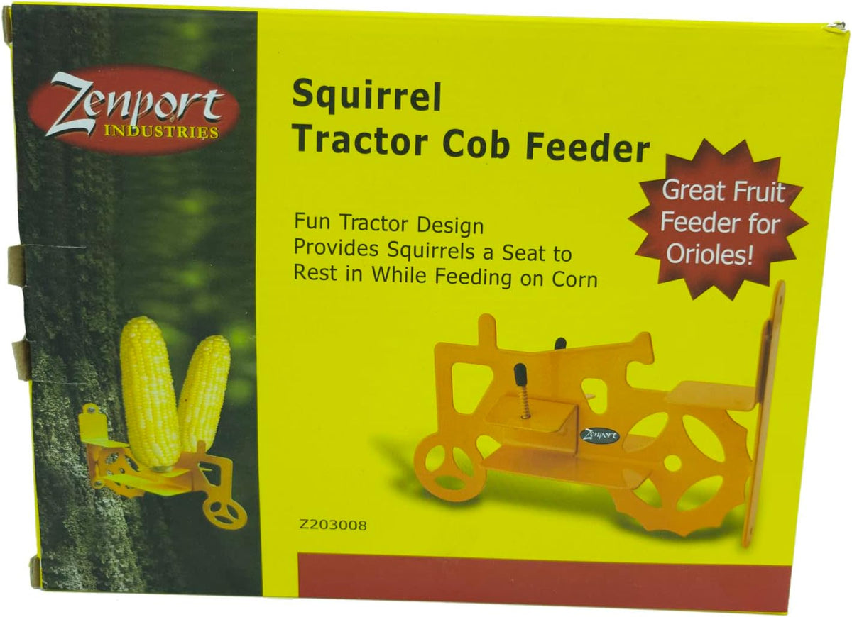 corn cob squirrel and bird feeder - 6, side view