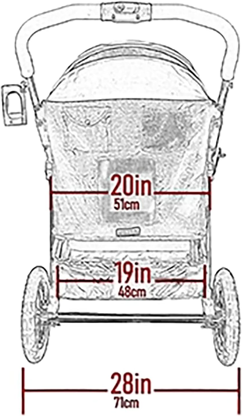 pet gear no-zip double pet stroller, zipperless entry, package contents