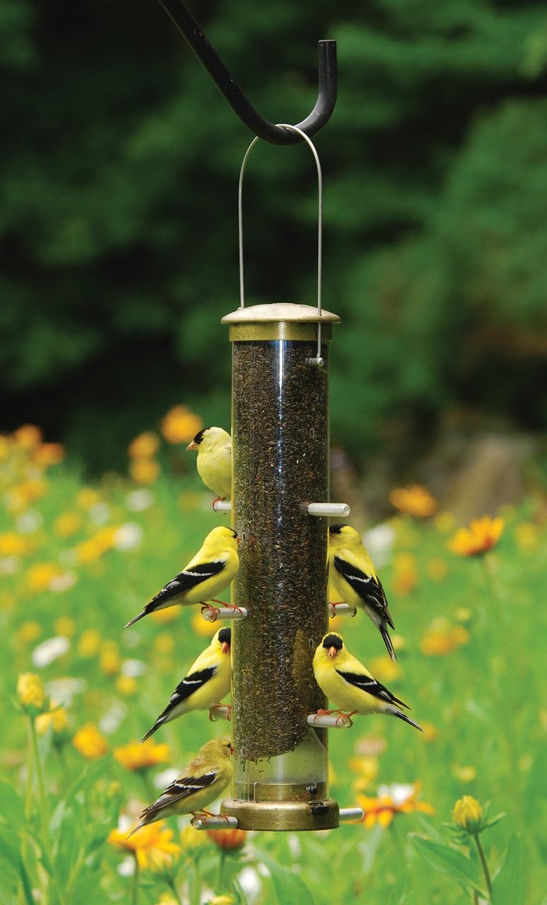 aspects 402 quick-clean thistle tube feeder, medium, close-up detail