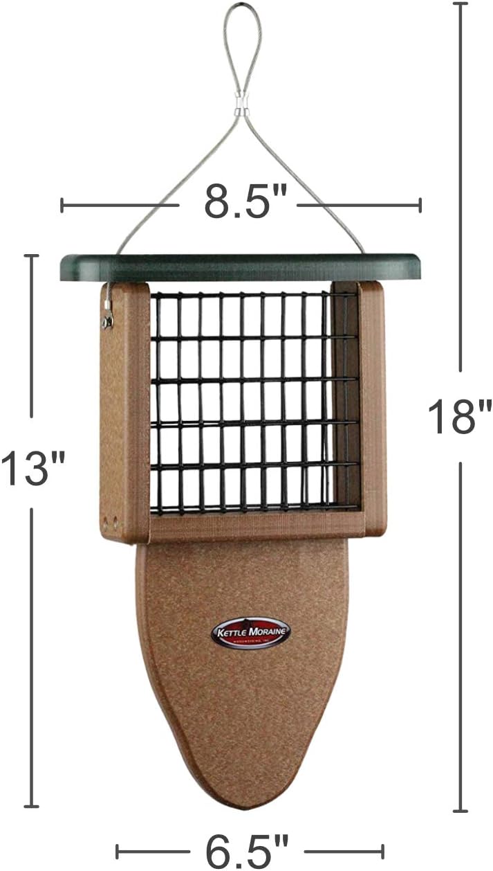 kettle moraine recycled plastic single suet cake tail, package contents
