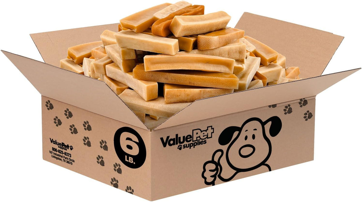 valuebull himalayan yak cheese dog chews, medium, 6, main product view
