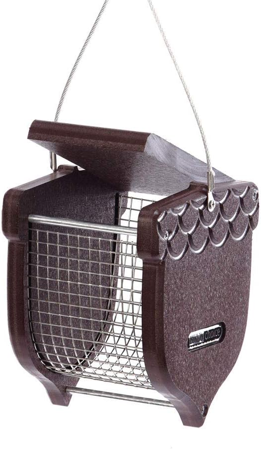 birds choice acorn-shaped peanut bird feeder | 1, side view