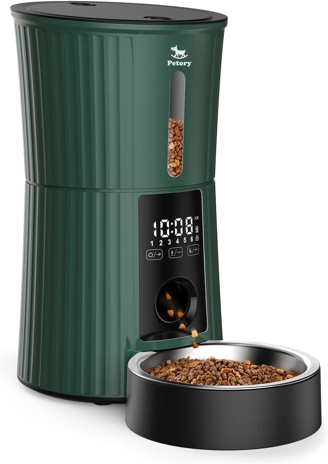 petory timed automatic cat feeder - 4l dry, main product view