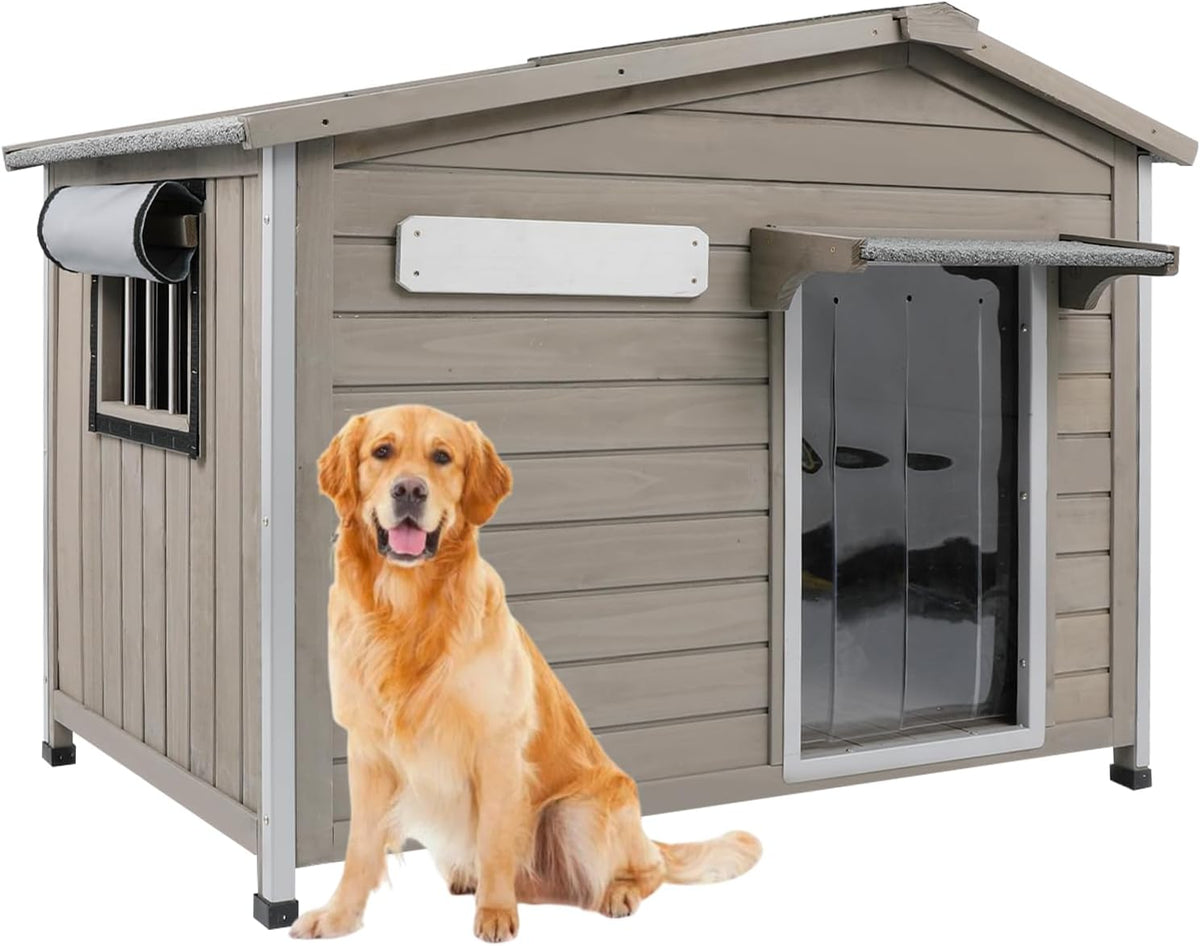 petscosset 40.2" l large dog house outdoor &, main product view