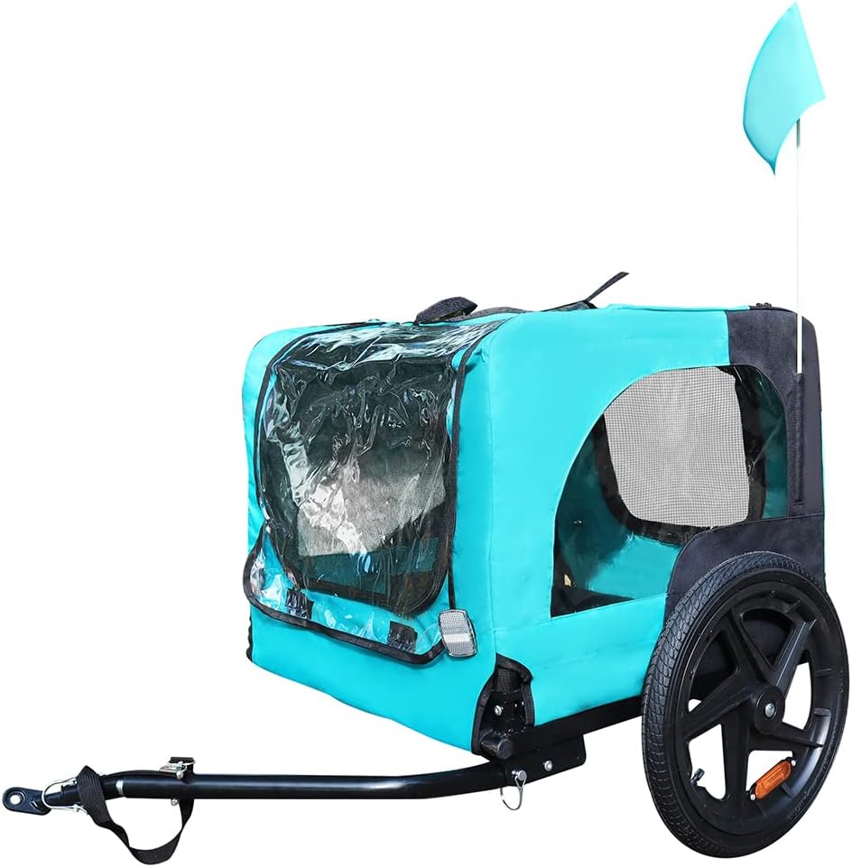 homvent dog bike trailer - folding pet carrier, main product view