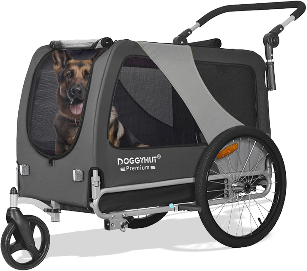 doggyhut® premium x large pet bike trailer &, main product view