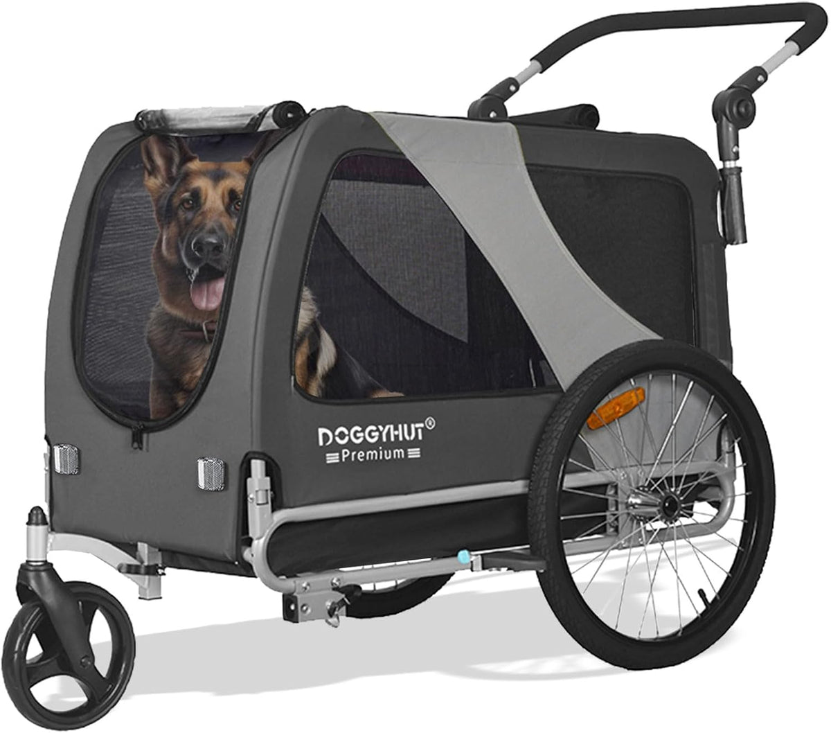 doggyhut® premium x large pet bike trailer &, main product view