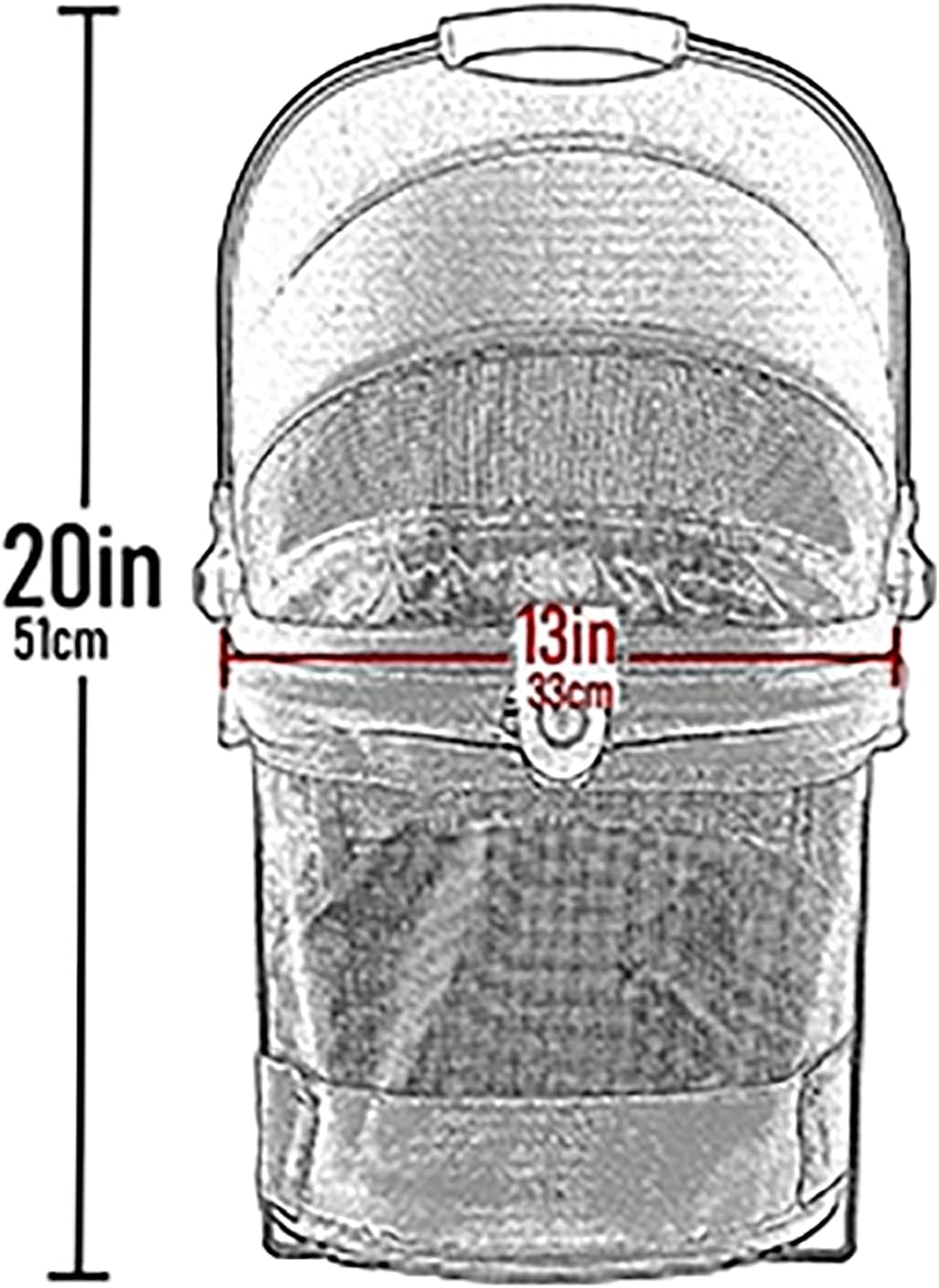 pet gear no-zip view 360 pet carrier & showing dimensions