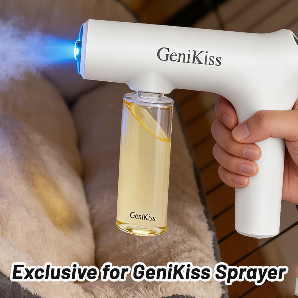 deodorizer spray refill, 4 x 120 ml, pet shown in use