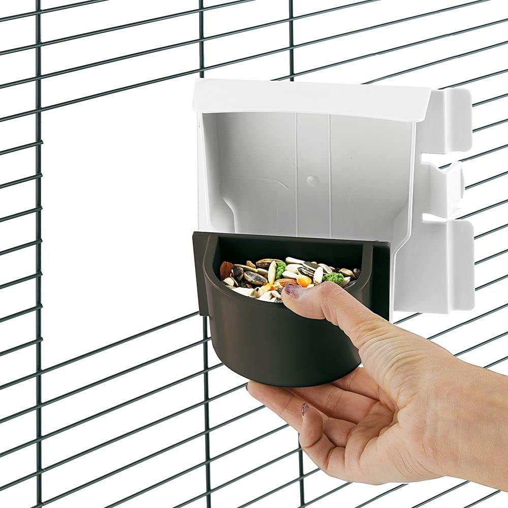 ferplast viola bird cage, 59 x 33 x shown in use