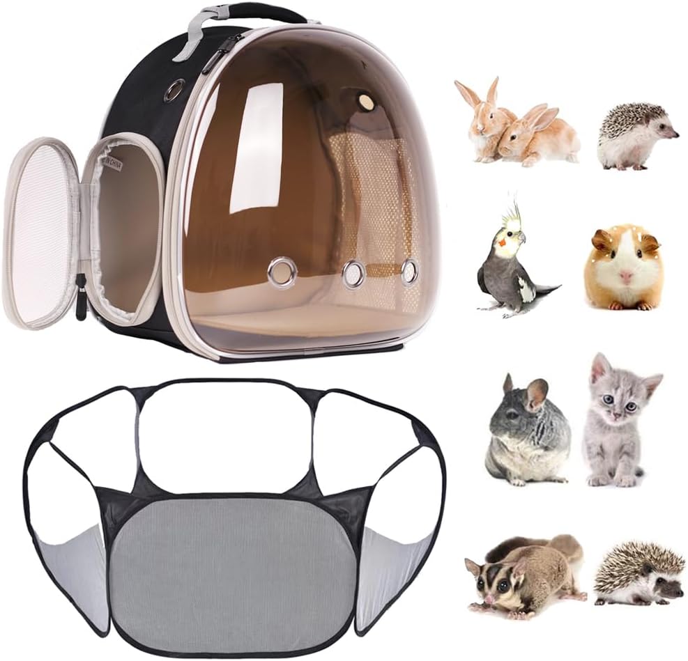 small animal carrier backpack and playpen outdoor travel, main product view