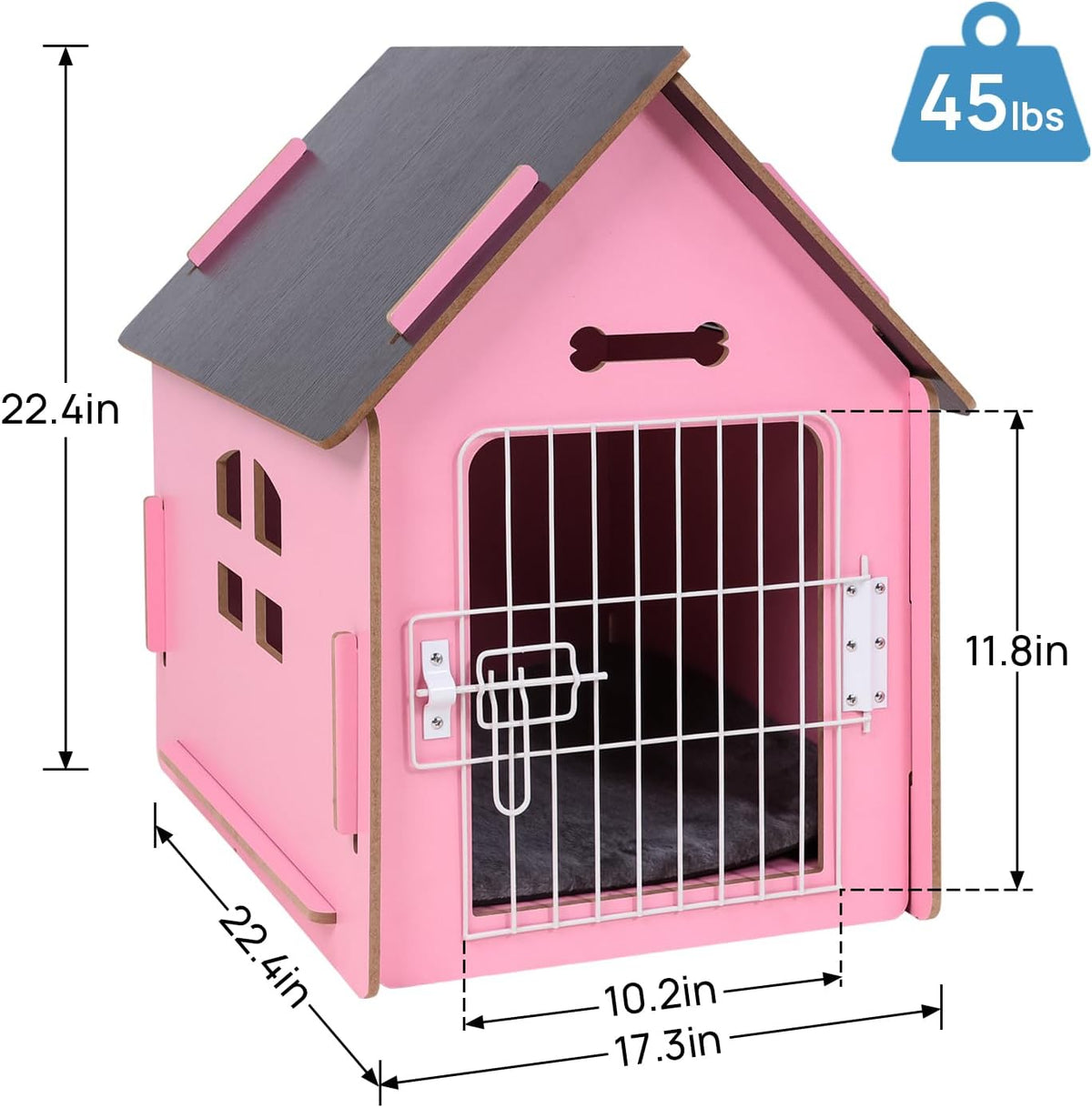 rypetmia indoor dog house for small dogs &, package contents