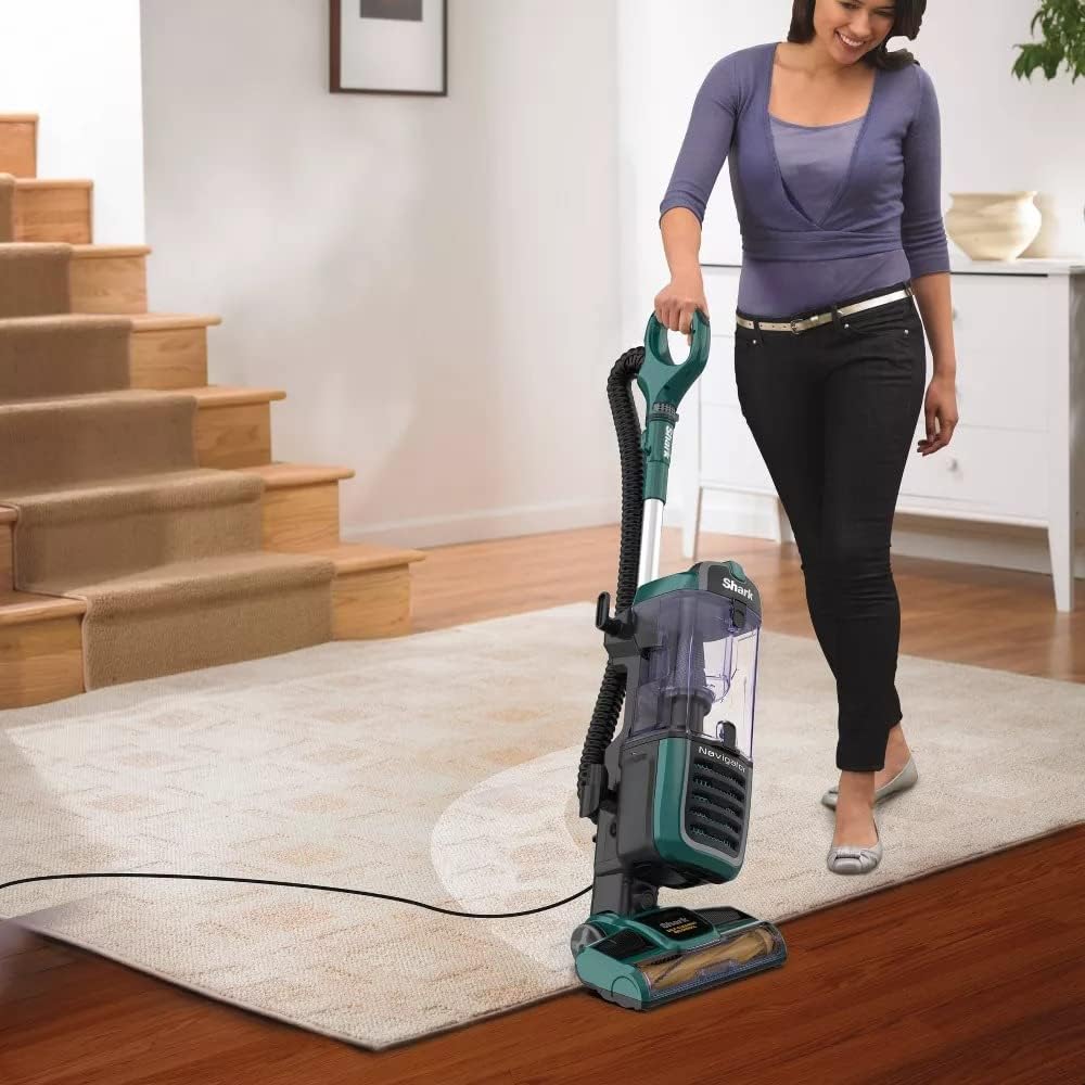 shark zu51 navigator swivel pro pet upright vacuum shown in use