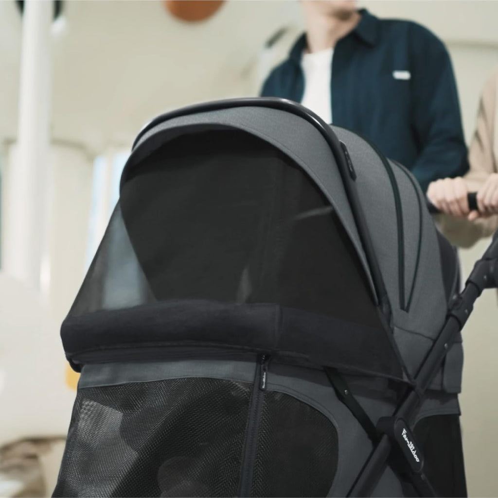 familidoo q1 2.0 multi-use kids wagon stroller – showing dimensions